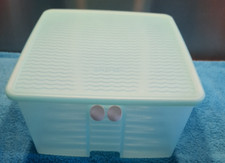 TUPPERWARE *  Großer hoher Prima Klima 4,2  L  * Kühlschrank Türkis * Viereckig