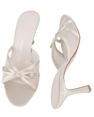 Elegante beige pantoletten mit - elegante,