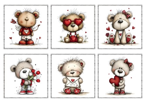 Teddybär kartenaufleger für - teddybär,
