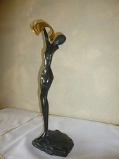 Ernst Fuchs, Bronze "Daphne", vergoldete Agraffe, limitiert und signiert