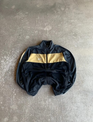 Nike track jacket schwarz - schwarz, gold