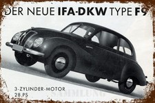 Blechschild IFA DKW TYPE F9 30