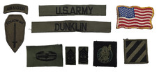 US Army Patch Set BDU Woodland