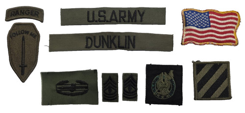 Army patch set bdu woodland - us,
