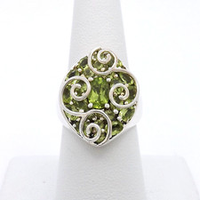 Sterling silber peridot - silber, roll