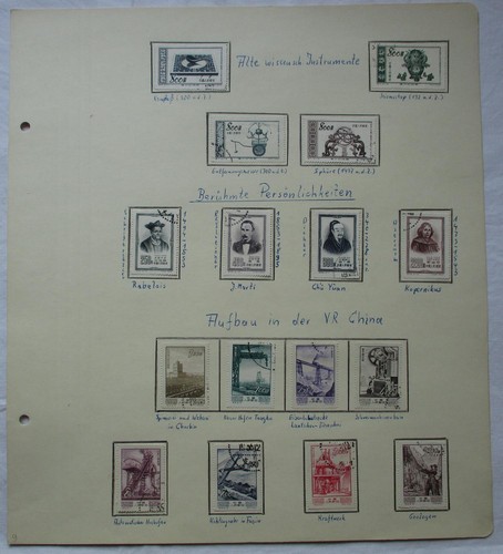 China 1953 briefmarken - china,