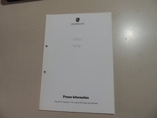 Porsche 911  (Typ 997) Carrera 4 4S Coupe Cabrio Presse Information heft  7.2008