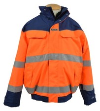 Wetter- Kälteschutzjacke Bundeswehr orange/blau S - 3XL Arbeitsjacke Bordparka