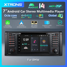 XTRONS 7" IPS Octa Kern LTE 4G Android 14 GPS Navi DVD Autoradio DSP für BMW E39