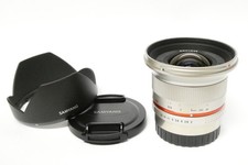 Samyang 12 mm / 2,0 NCS CS X  Objektiv für Fufiilm X  gebraucht silber