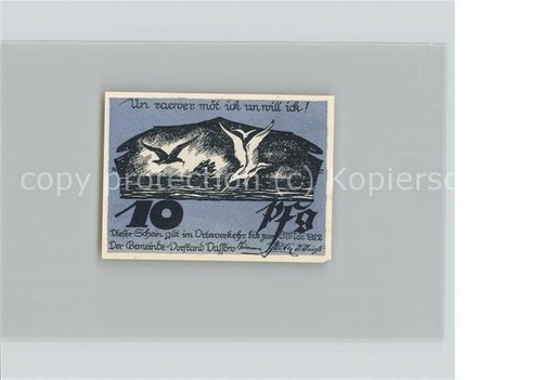 Dassow reutergeld pfennig - 10,