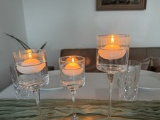  Teelicht & Schwimmkerzen Kerzenhalter 12 Stück für Hochzeit ,Deko ,Party.