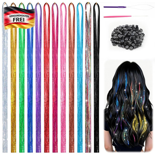 Haarschmuck tinsel strähnen - haarschmuck,