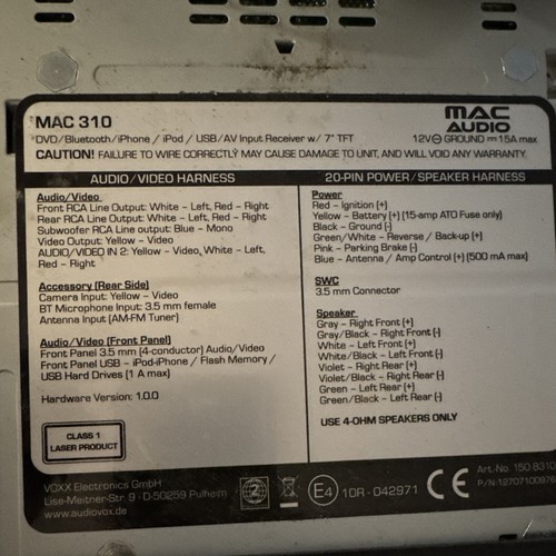Mac audio 310 - mac,
