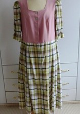 Kleid im Landhaus Stil 42 grün rosa weiß zum Knöpfen wie neu