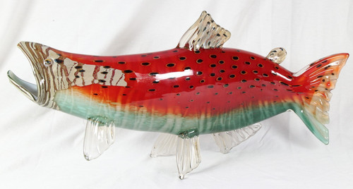 Lachs fisch glas skulptur - lachs,