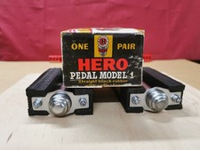 HERO  Block-Pedale Modell 1, 1 Paar L/R, Oldtimer NOS, aufbereitet und gewartet