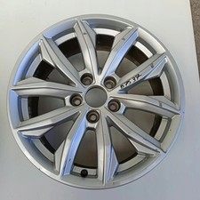 1x Alufelge 17 Zoll 7.0" 5x112 34ET Glanz Silber 80A601025J Audi Q5 Rim Wheel