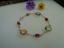 Edelstein Armband Gold Granat