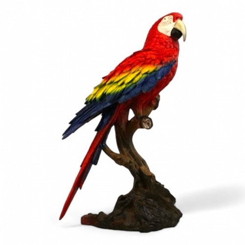 Gartenfigur papagei auf stamm - papagei,