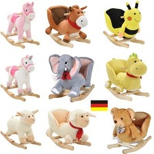 Schaukelpferd Plüsch Schaukeltier Pferd Schaukelspielzeug Kinder Baby 15 Modell