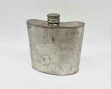 Towle english Vintage Flachmann versilbert Handcrafted Pewter Sheffield 3 Punzen