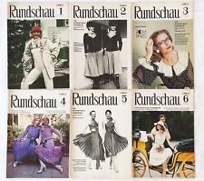 RUNDSCHAU 1978, 12 Hefte Modezeitschrift Magazin für Schneider und Designer