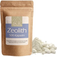 500 Zeolith Kapseln - Zeolith Klinoptilolith Kapseln - 20µm