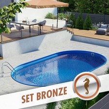 Ovalpool Set BRONZE 4,50 x
