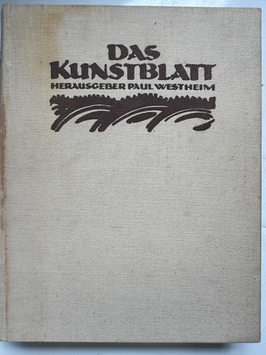 Das kunstblatt jahrgang - das,