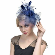 Damen Feder Kopfbedeckung