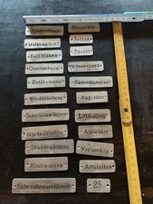 Schildern Schild Werkstatt Antik Vintage Aluminium