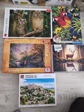 Puzzle Konvolut 1000 Teile 5 Stück Trefl Clementoni 3D Schmidt Disney Pocahontas