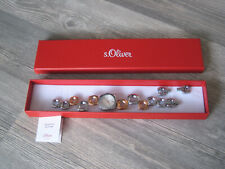 S.Oliver S. Oliver Damen Armbanduhr Quarz - Farbe Silber - Rotgold  Neuw.