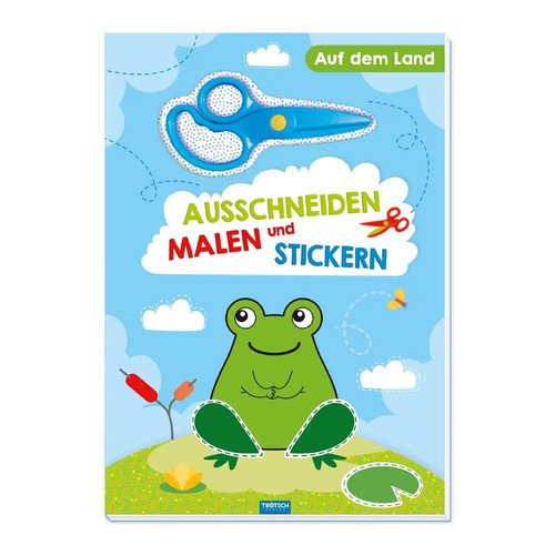 Trötsch bastelbuch mit - bastelbuch, schere