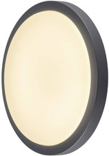 SLV LED-Außendeckenleuchte AINOS 18 W anthrazit Deckenlampe Lampe Leuchte Spot