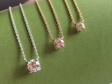 Solitär Kette 0,54 ct