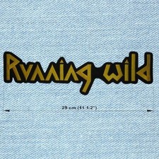 Running Wild - Großer Stickaufnäher