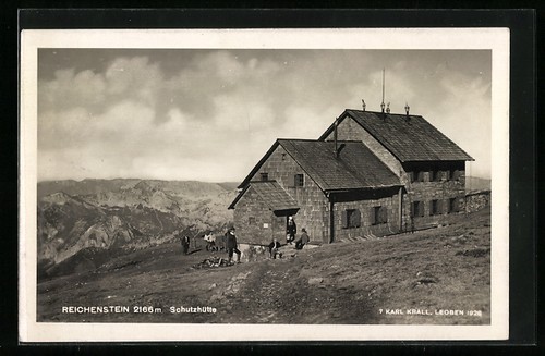 Ansichtskarte schutzhütte - schutzhütte, am