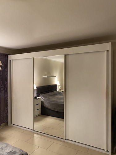 Kleiderschrank weiß mit - weiß,