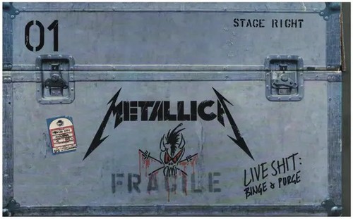 Box metallica live shit - cd-box,