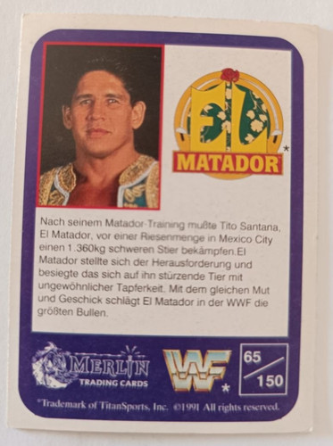 Wwf wrestling sammelkarte - wrestling, nr