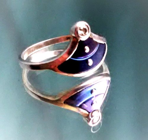 Geo art ring silber - art, 925