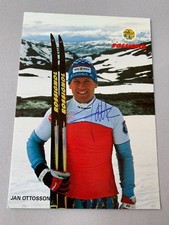 JAN OTTOSSON  2 x Olympiasieger 1984/1988 Skilauf Autogrammkarte 10x15