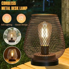 Metall Käfig Tischlampe