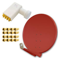 DELUXE100 Alu 100cm Digital SAT Antenne Schüssel Spiegel HDTV HD 4K 3D Octo LNB