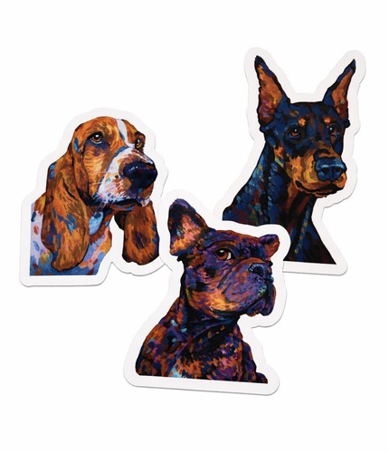 Buntes 3er hunde - buntes, sticker
