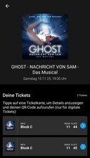 GHOST - Nachricht von Sam Musical Tickets