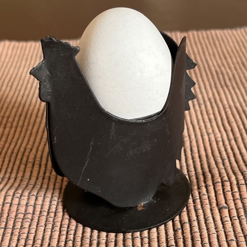 Eierbecher metall hühner - metall,