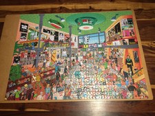 HEYE PUZZLE 1500 TEILE, (MARC HEROLD) "RECORD STORE" -